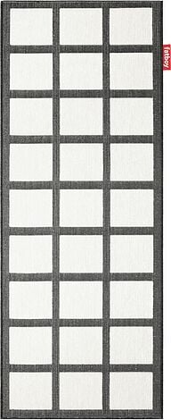 Dywan Catwalk Checky 80 x 200 cm czarno-biały