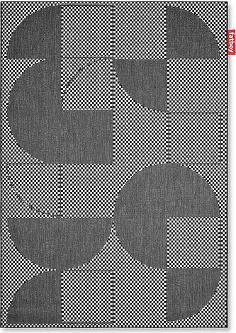 Dywan Petit Jigsaw 160 x 230 cm czarno-biały