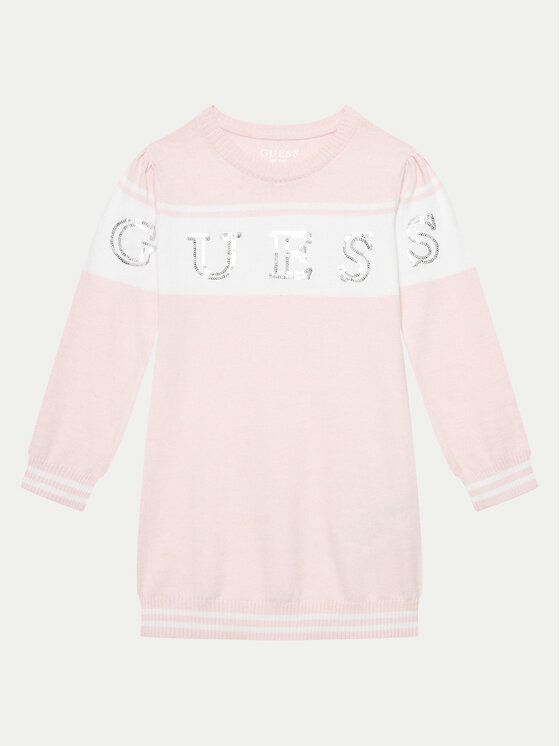 Guess Komplet t-shirt i sukienka codzienna K4YK01 Z3GW0 Różowy Regular Fit