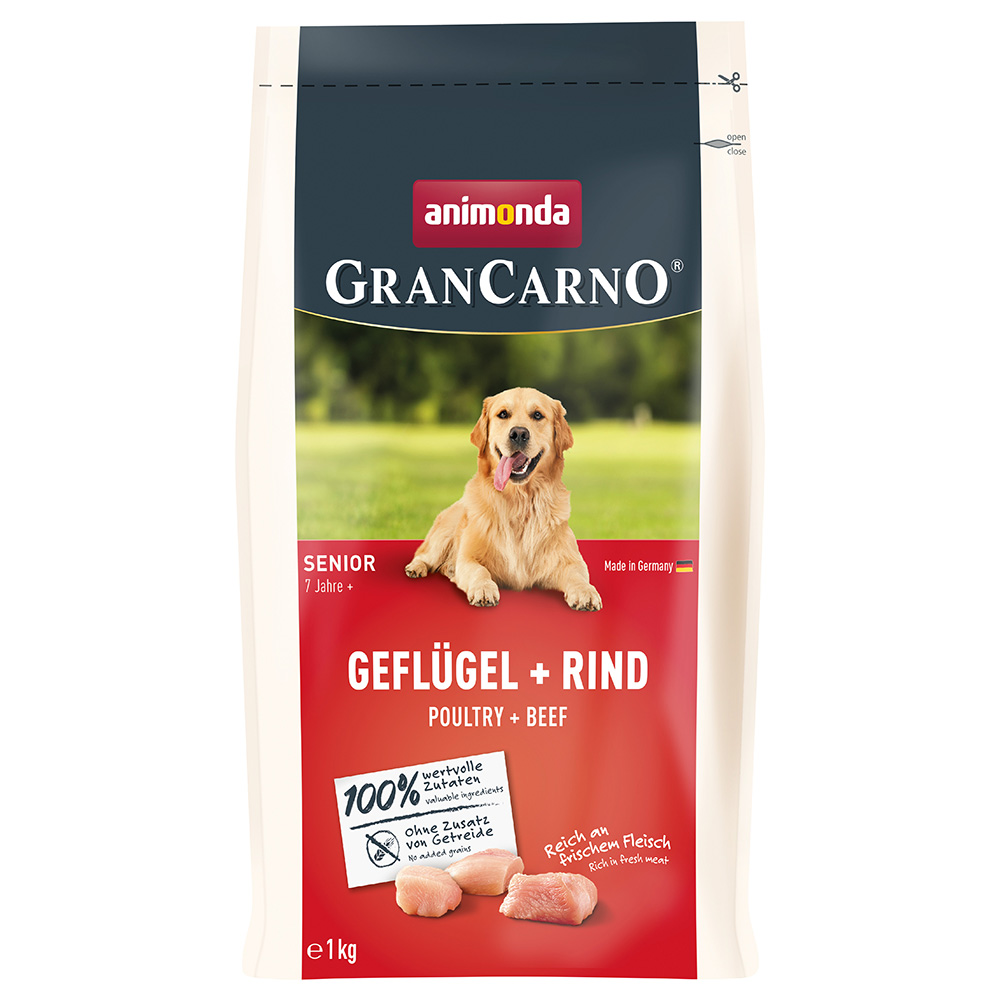animonda GranCarno Senior, drób i wołowina - 1 kg