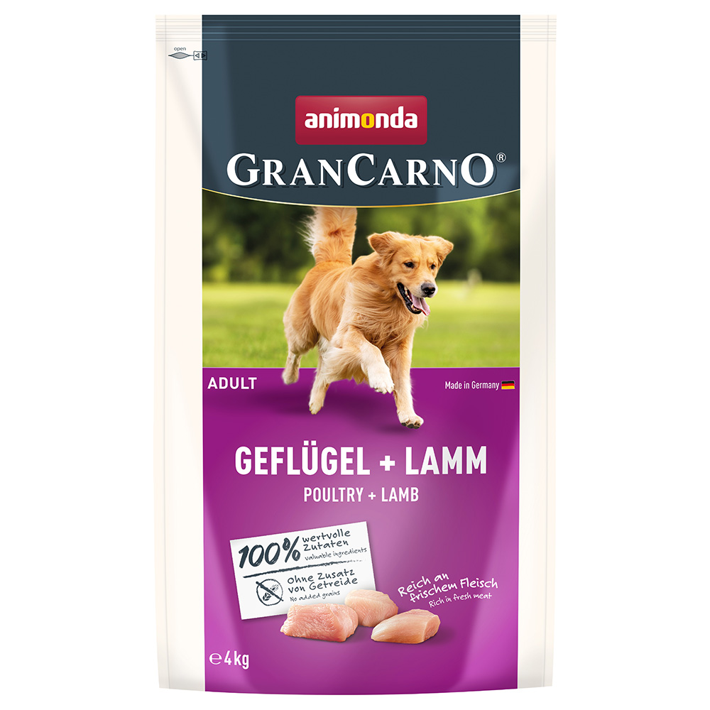 animonda GranCarno Adult, drób i jagnięcina - 4 kg
