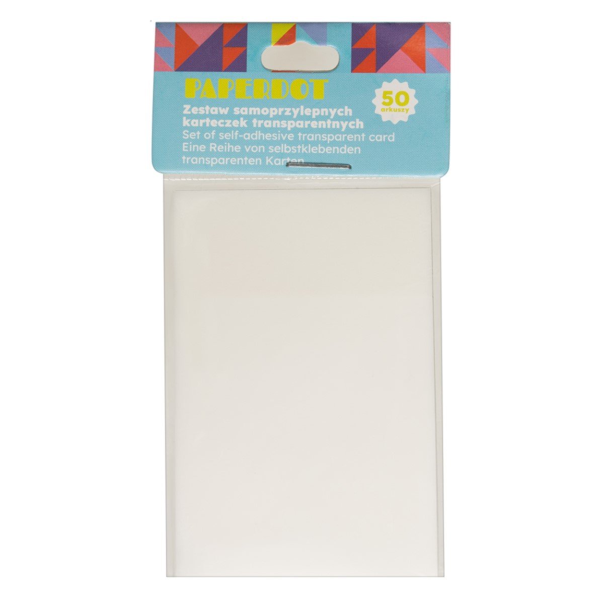 Paperdot, Zestaw Karteczek Samoprzylepnych Em-1104, Transparentnych, 50 Arkuszy