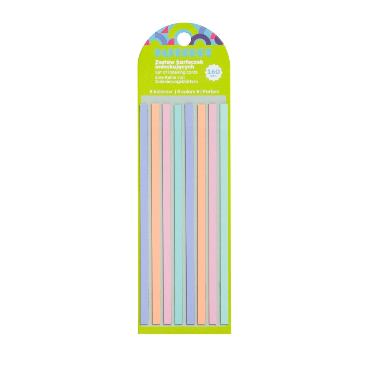 Paperdot, Zakładki Indeksujące Em-1094, Długie, 8 Kolorów