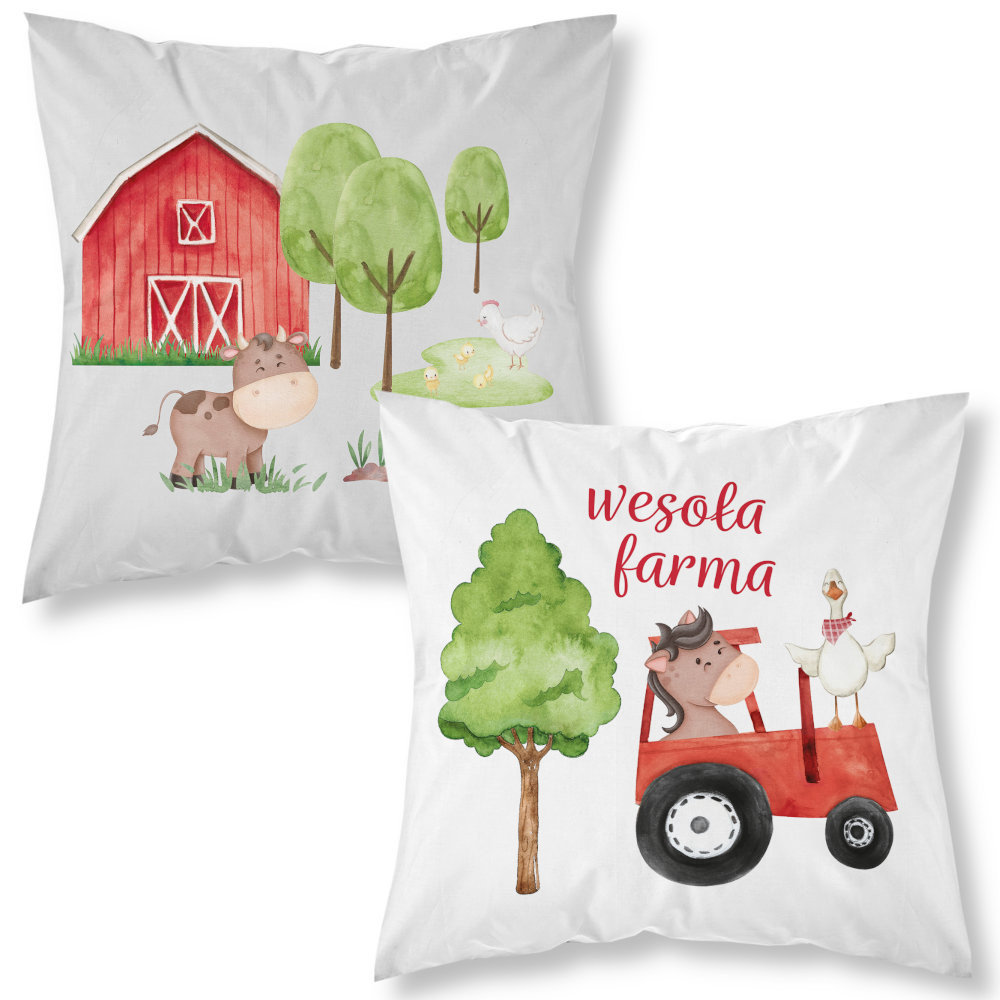 Poszewka 40X40 Dla Dzieci Wesoła Farma 04A