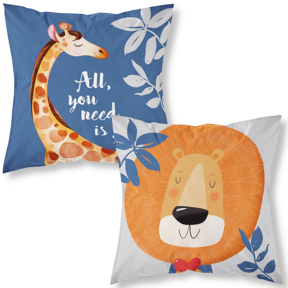 Poszewka 40X40 Dla Dzieci Wesołe Zoo 23A