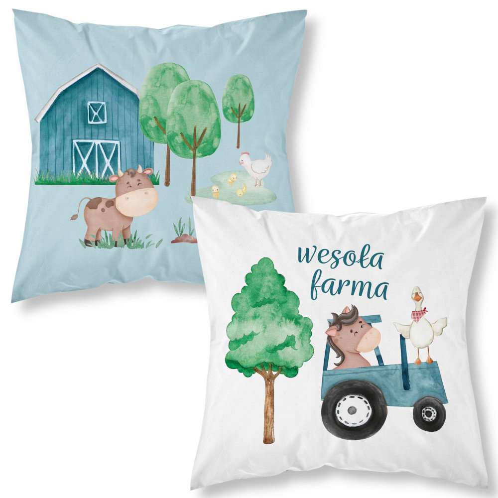 Poszewka 40X40 Dla Dzieci Wesoła Farma 04B