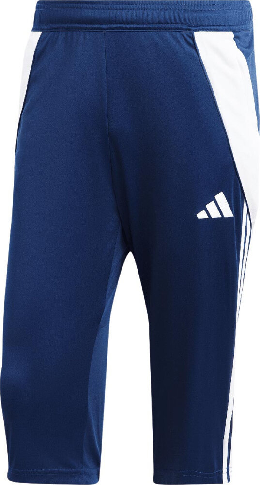 Spodnie męskie adidas Tiro 24 3/4 niebieskie IS1000-L