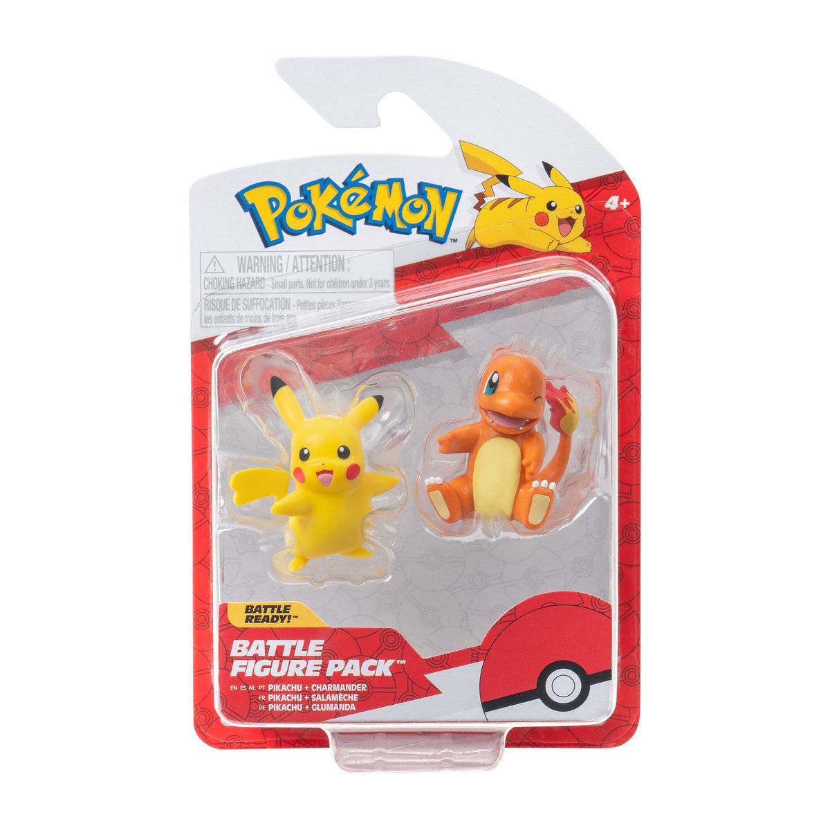 POKEMON Figurki bitewne: Generacja IX, figurka 2 Pack (Charmander #2 & Pikachu (Female)) W2