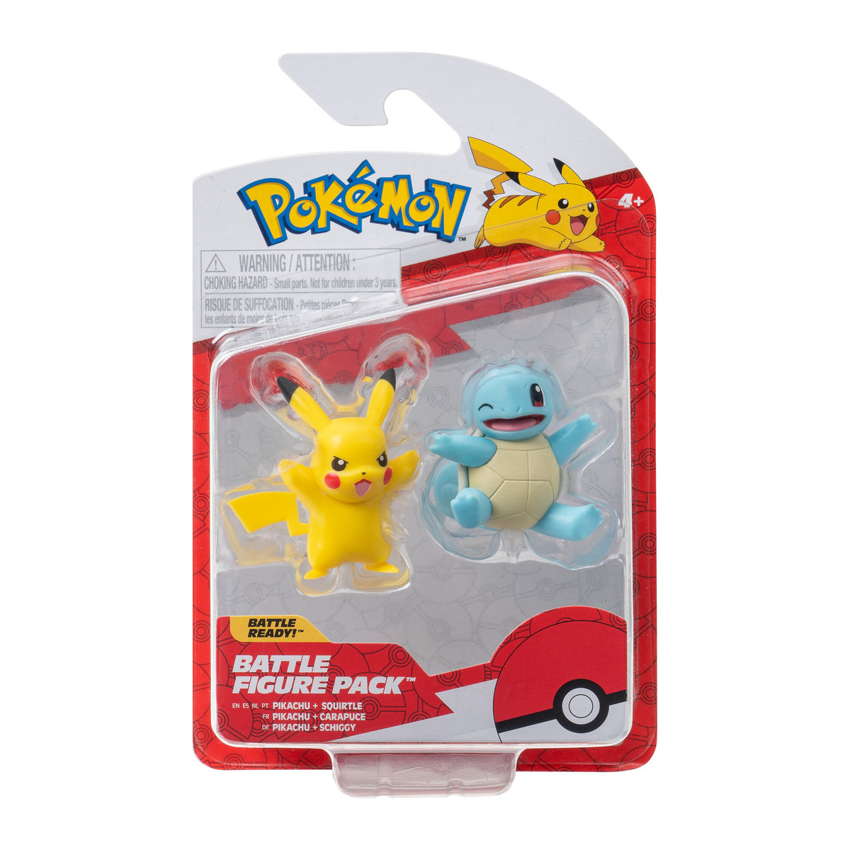 POKEMON Figurki bitewne: Generacja IX, figurka 2 Pack(Squirtle #2 & Pikachu #9) W2