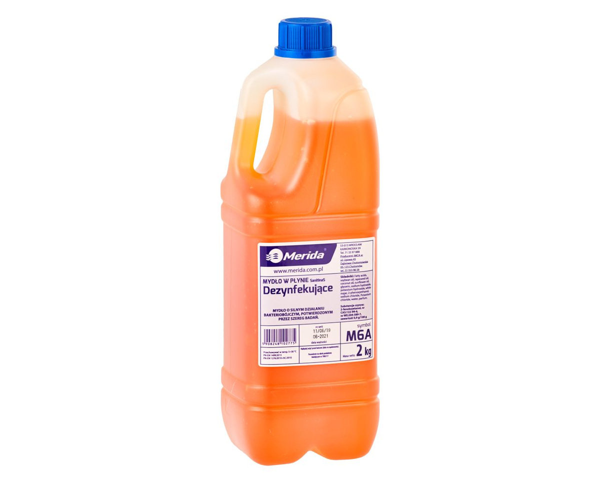 Merida M6A Mydło w płynie DEZYNFEKUJĄCE, butelka 2 kg, zapach grejpfrutowy