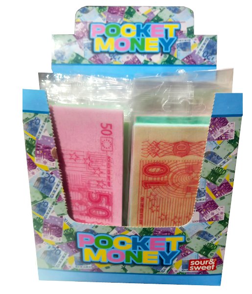 Papier jadalny euro Pocket Monet 50 sztuk x 8,8g  440g