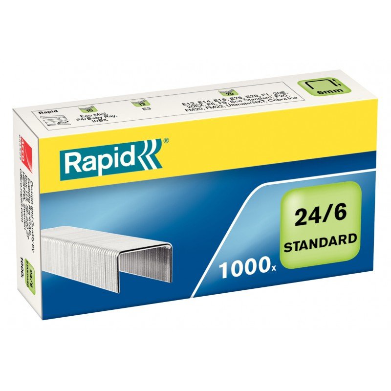 Zszywki do zszywacza 24/6 Rapid Standard 1000 sztuk