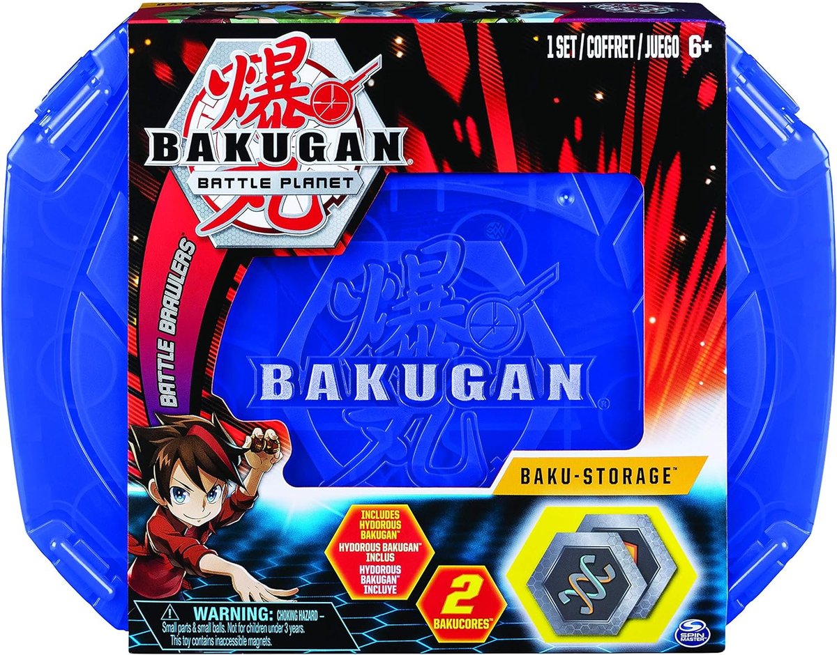 bakugan walizka niebieska walizka+ figurka dragonoid baku-storage