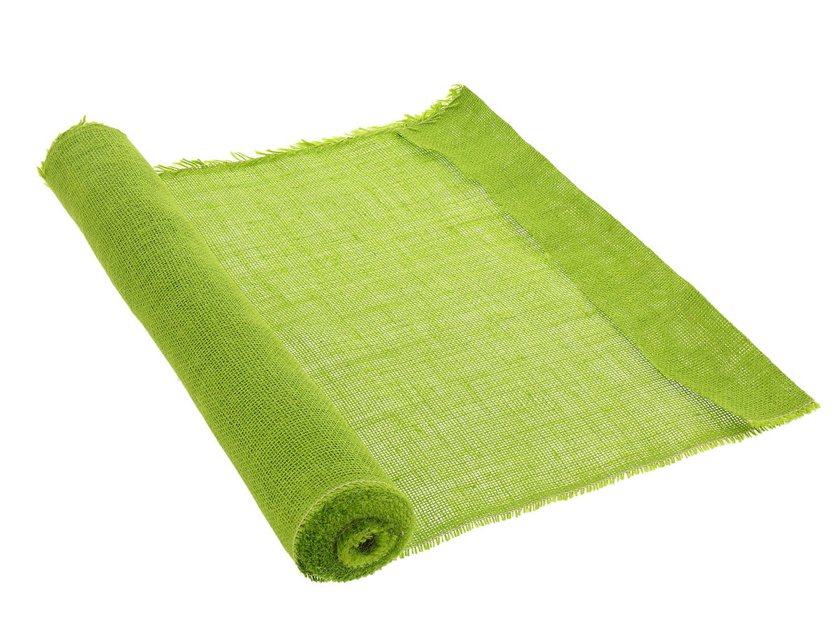 [74154] Tkanina jutowa seledynowa 50cm 5mb