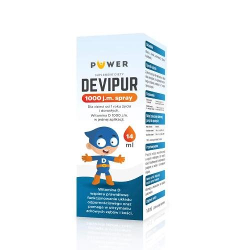 Suplement diety, Devipur 1000 jm, źródło witaminy D 14ml