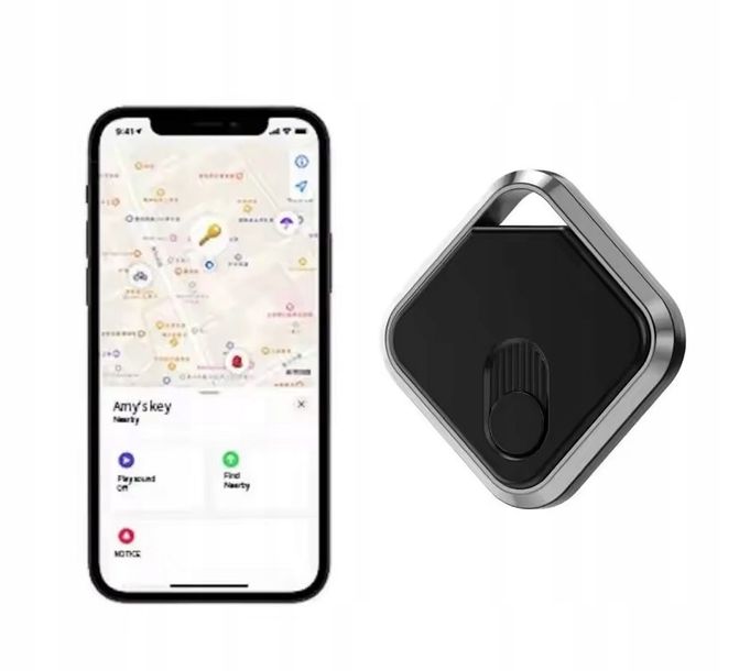 Lokalizator dla Psów Kotów Czarny GPS Globalny do Kluczy Portfela Bagażu