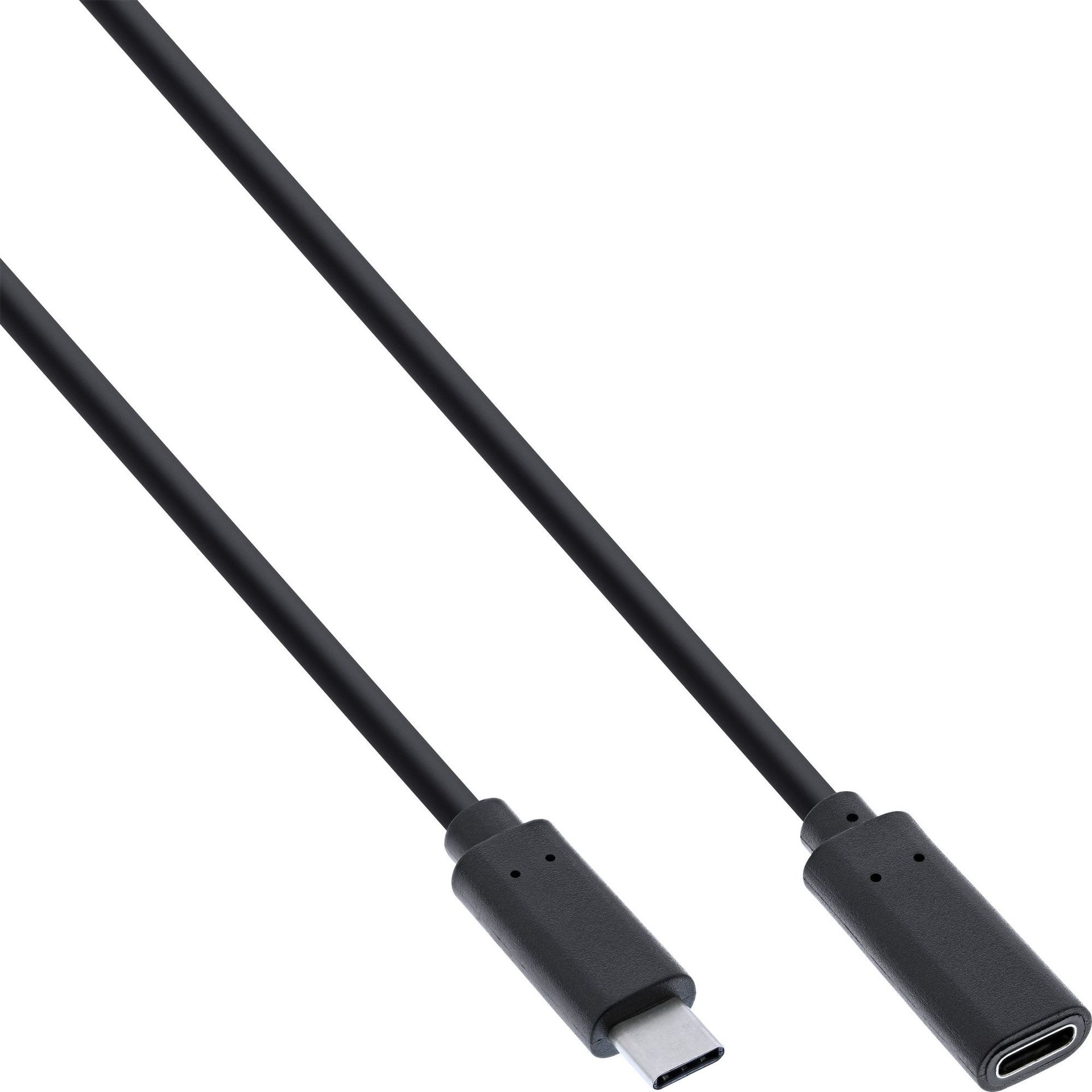 Kabel USB InLine USB-C - USB-C 1 m Czarny (35771)