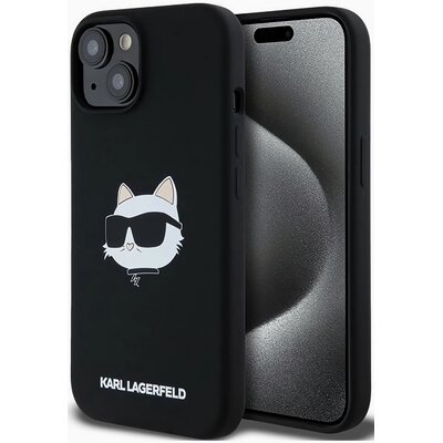 Karl Lagerfeld Silicone Choupette Head MagSafe - Etui iPhone 15 / 14 / 13 (czarny)