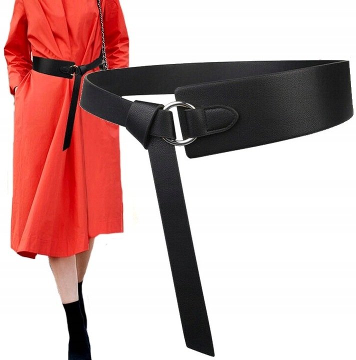 Długi Wiązany Damski Pasek szeroki Talia Sukienki