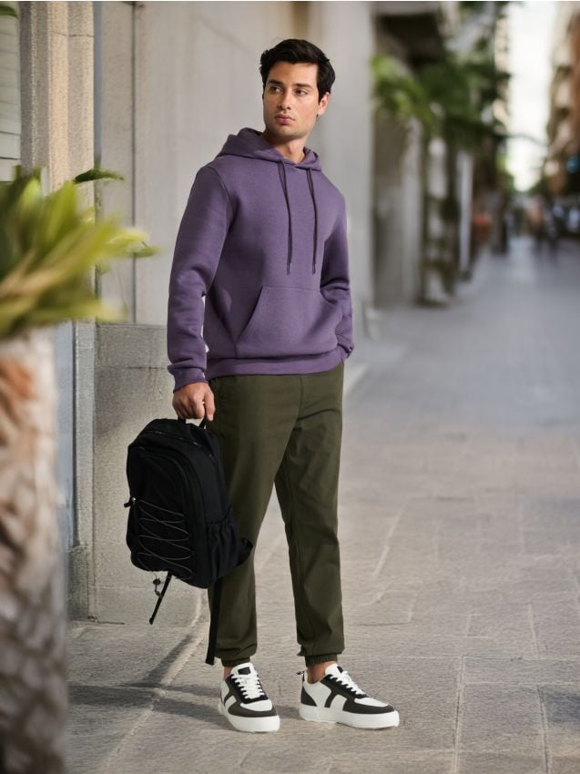 Sinsay - Spodnie jogger - zielony