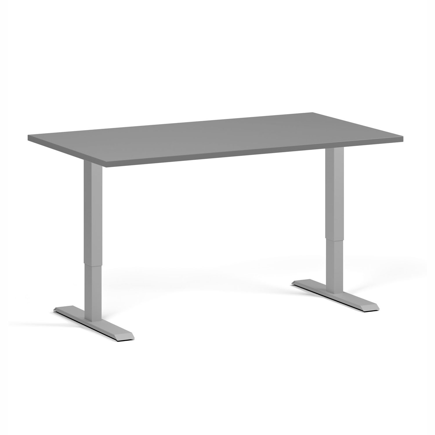 Stół z regulacją wysokości, 1 silnik, 745 - 1235 mm, blat 1400 x 800 mm, podstawa szara, grafitowy