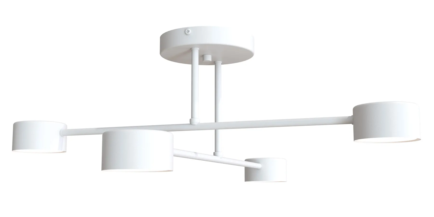 Biała industrialna lampa sufitowa - 9X D134 E2-D52