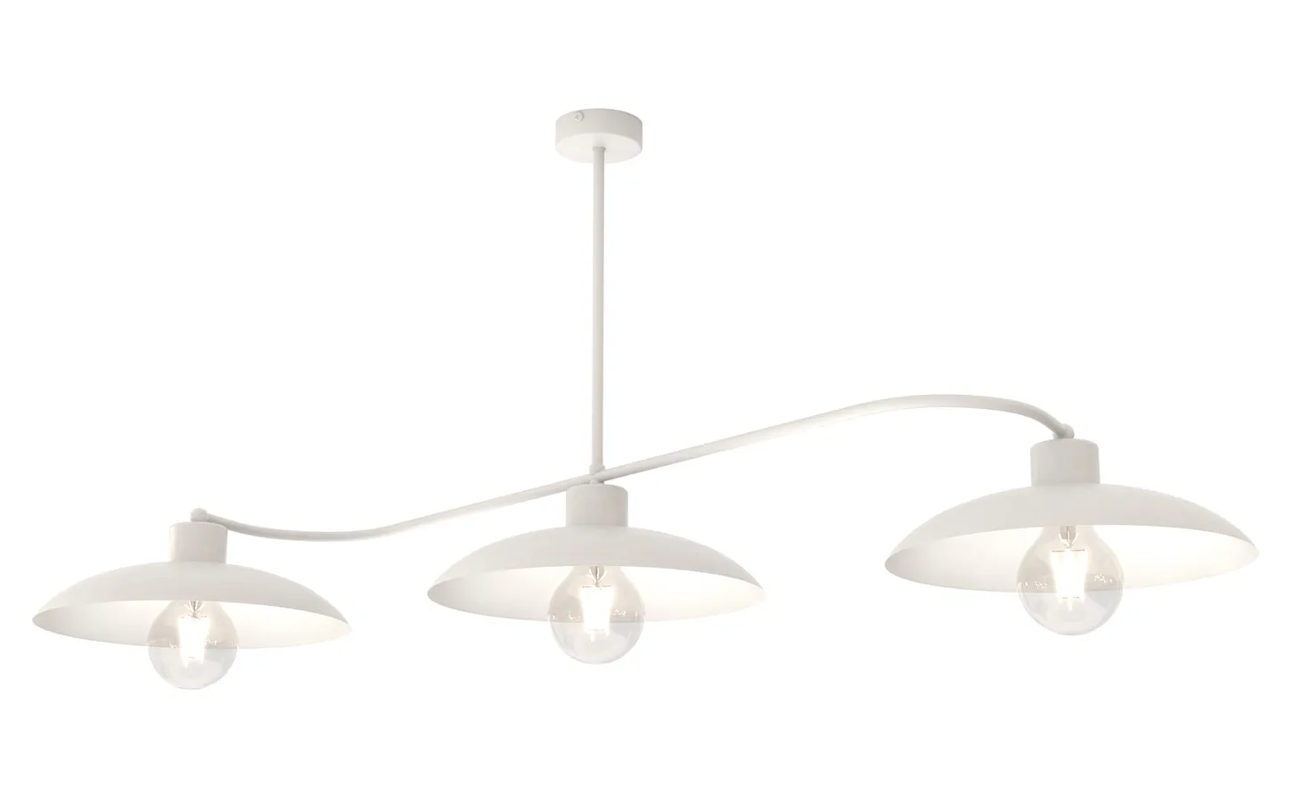 Biała industrialna lampa sufitowa E1-S38