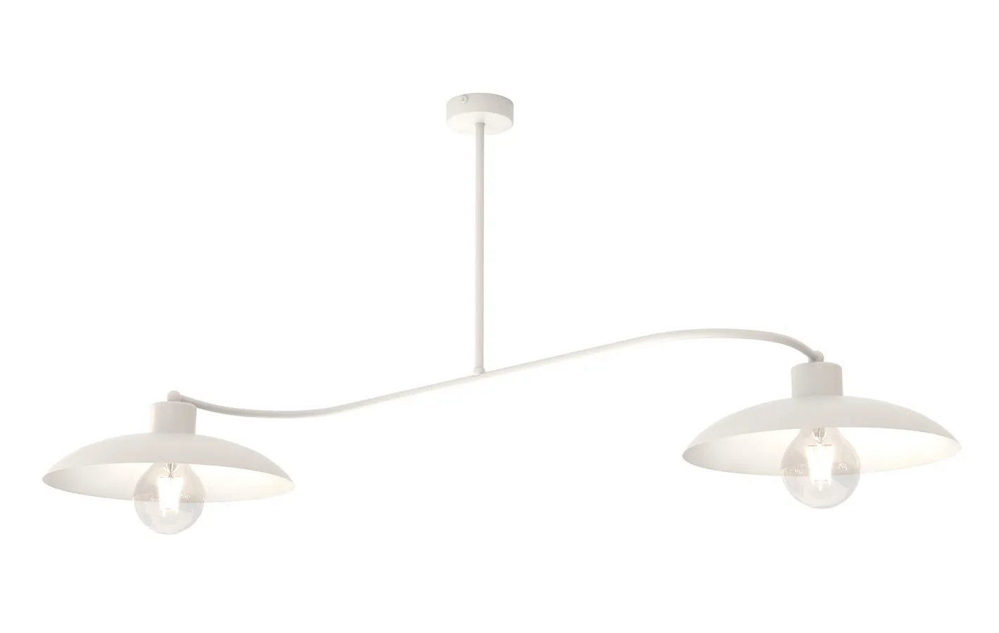 Biała industrialna lampa sufitowa - 5X D136 Z1-E56