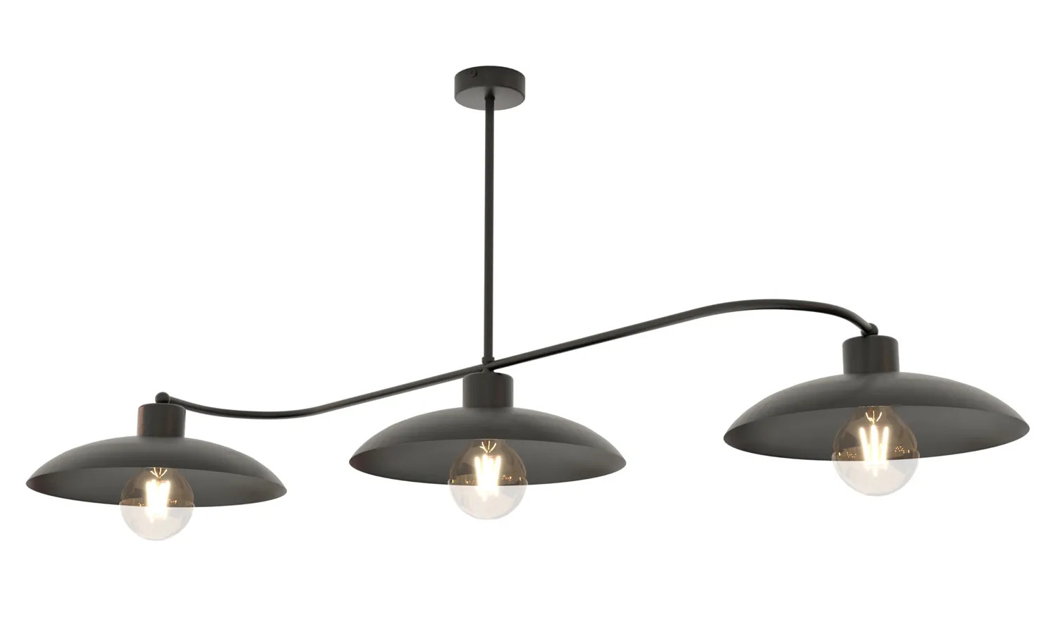 Czarna loftowa lampa sufitowa - 5X D137 C8-C79