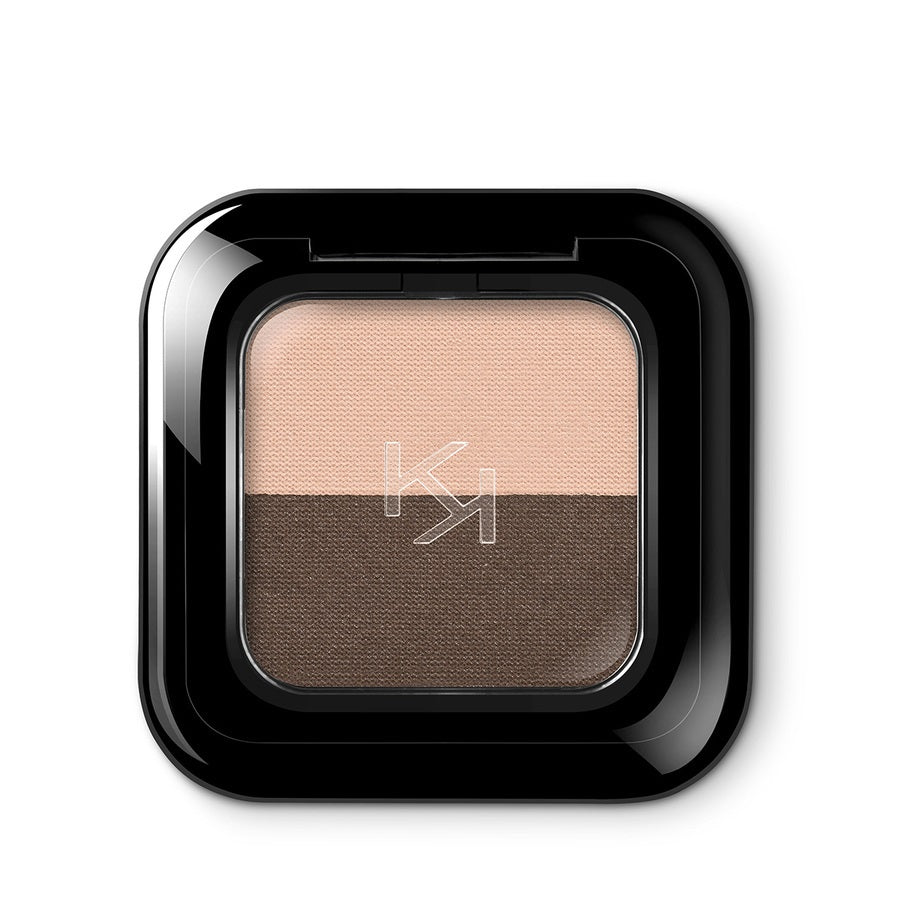 KIKO Milano Bright Duo Eyeshadow podwójny cień do powiek 02 Warm Beige/Dark Brown