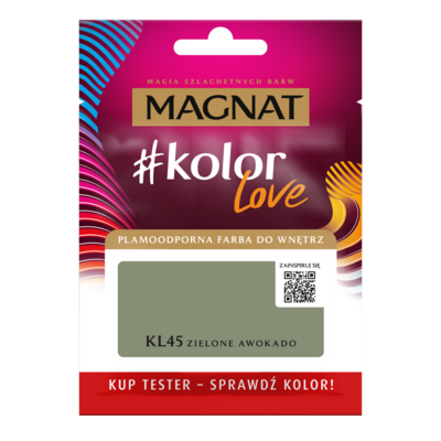 MAGNAT Farba #Kolor Love TESTER KL45 zielone awokado 25 ml