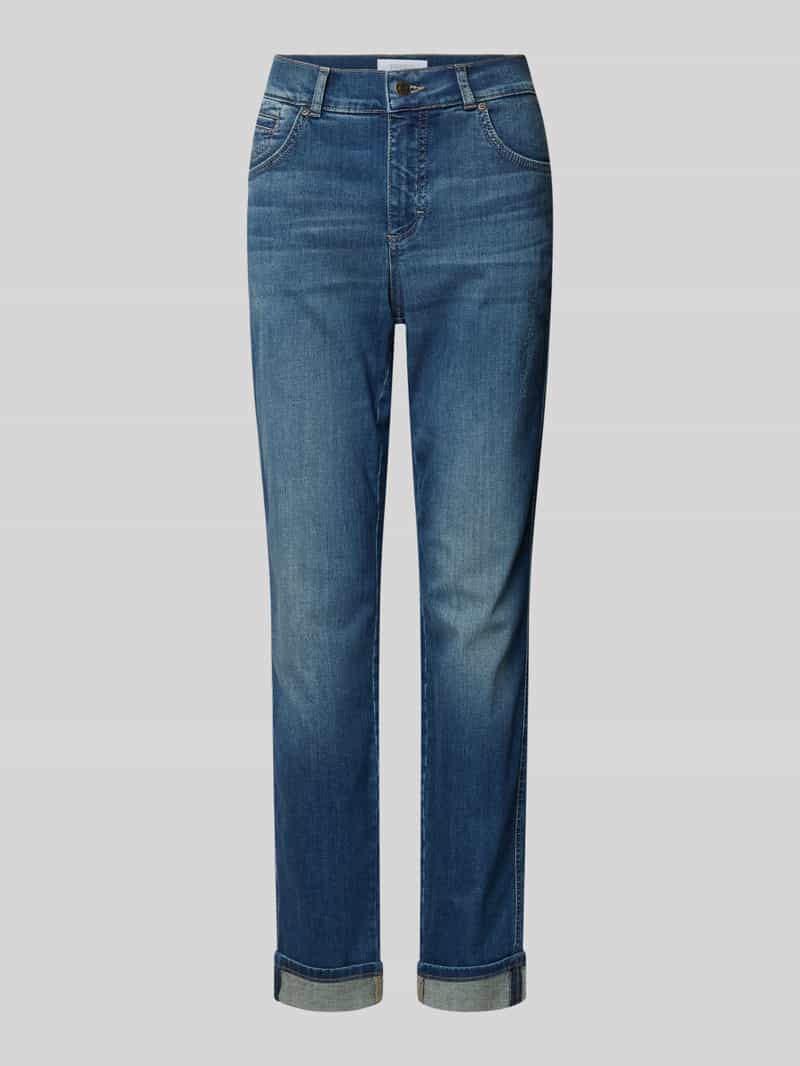 Jeansy o skróconym kroju regular fit model ‘DARLEEN’