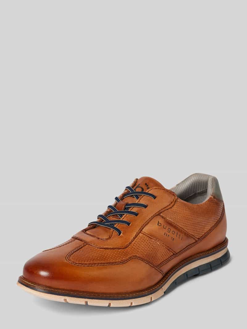 Sneakersy skórzane z napisem z logo model ‘Simone Comfort’