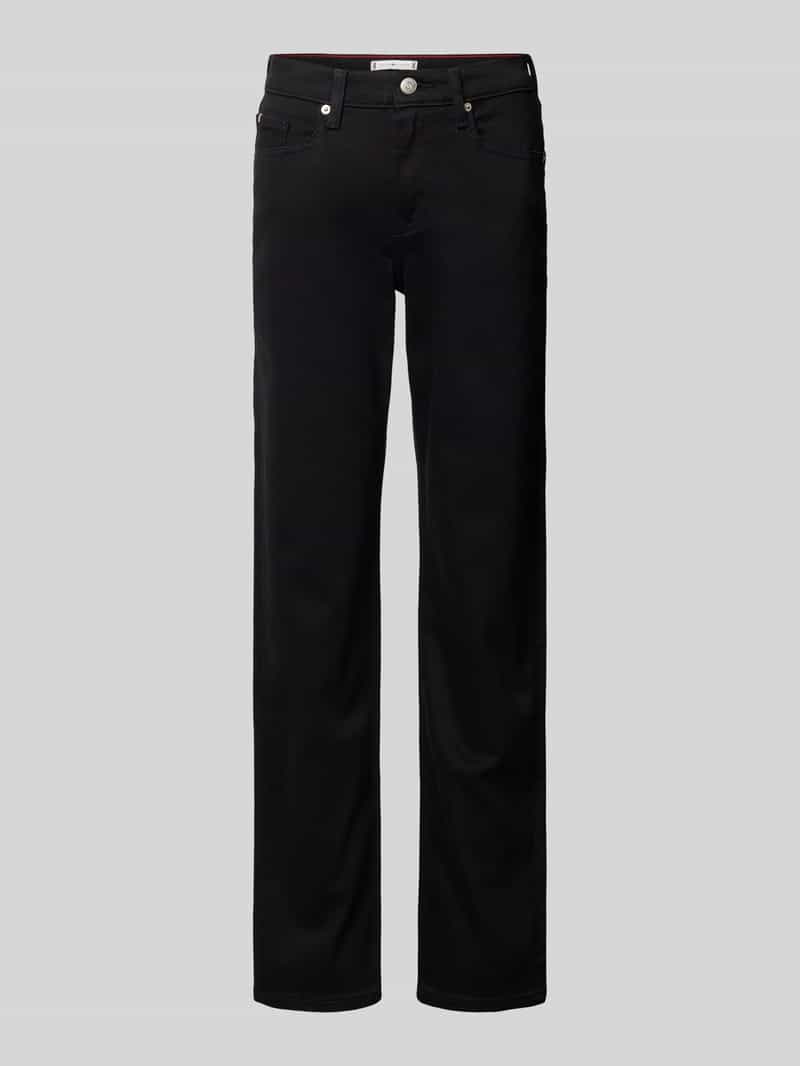 Jeansy o kroju classic straight fit z 5 kieszeniami