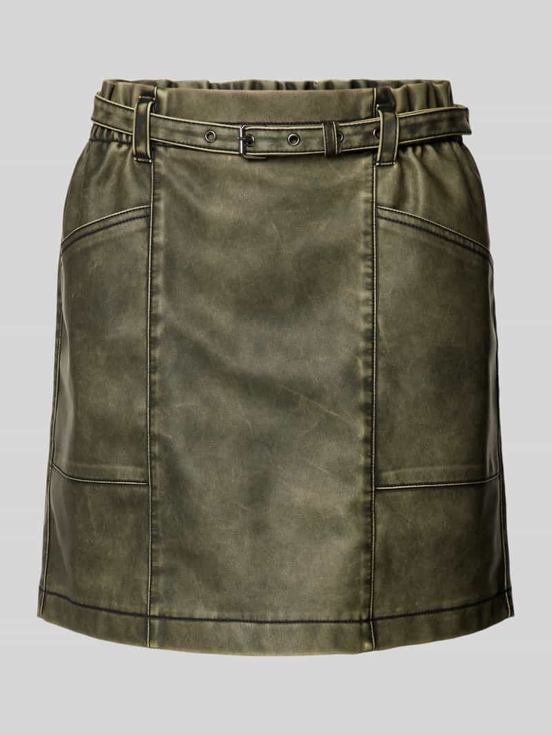 Spódnica mini z imitacji skóry model ‘HALLI HEIDI’