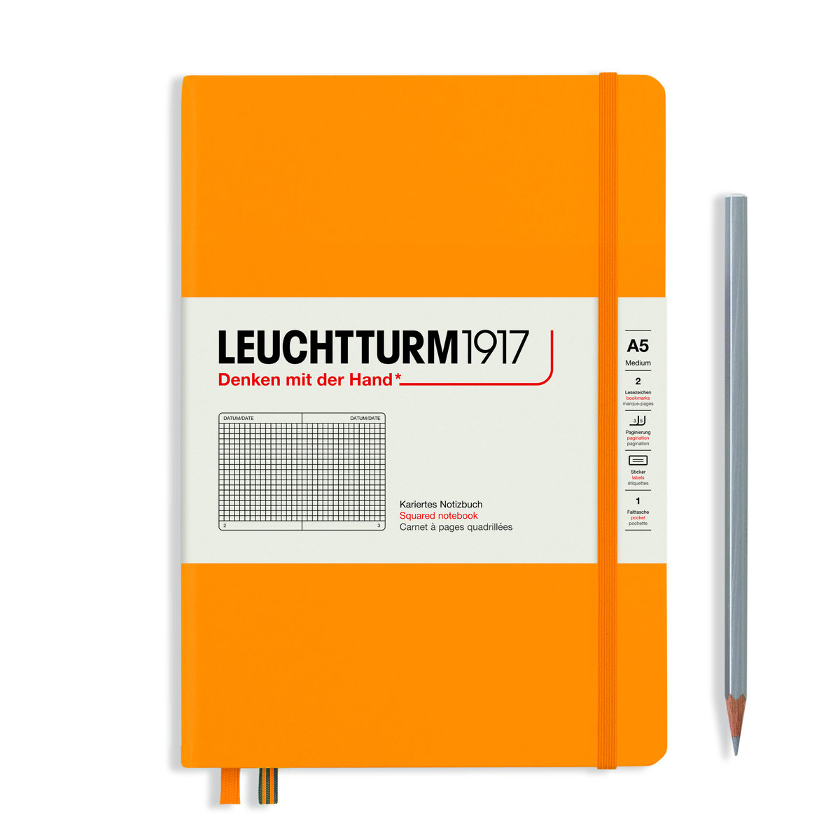 Notatnik Leuchtturm1917 Medium, notatnik w kratkę, A5, Rising Colours Rising Sun