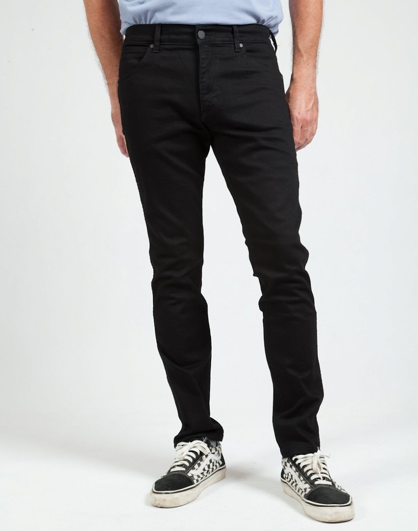 Wrangler Larston Męskie Spodnie Jeansowe Back To Black W18Shpp40-W30 L30