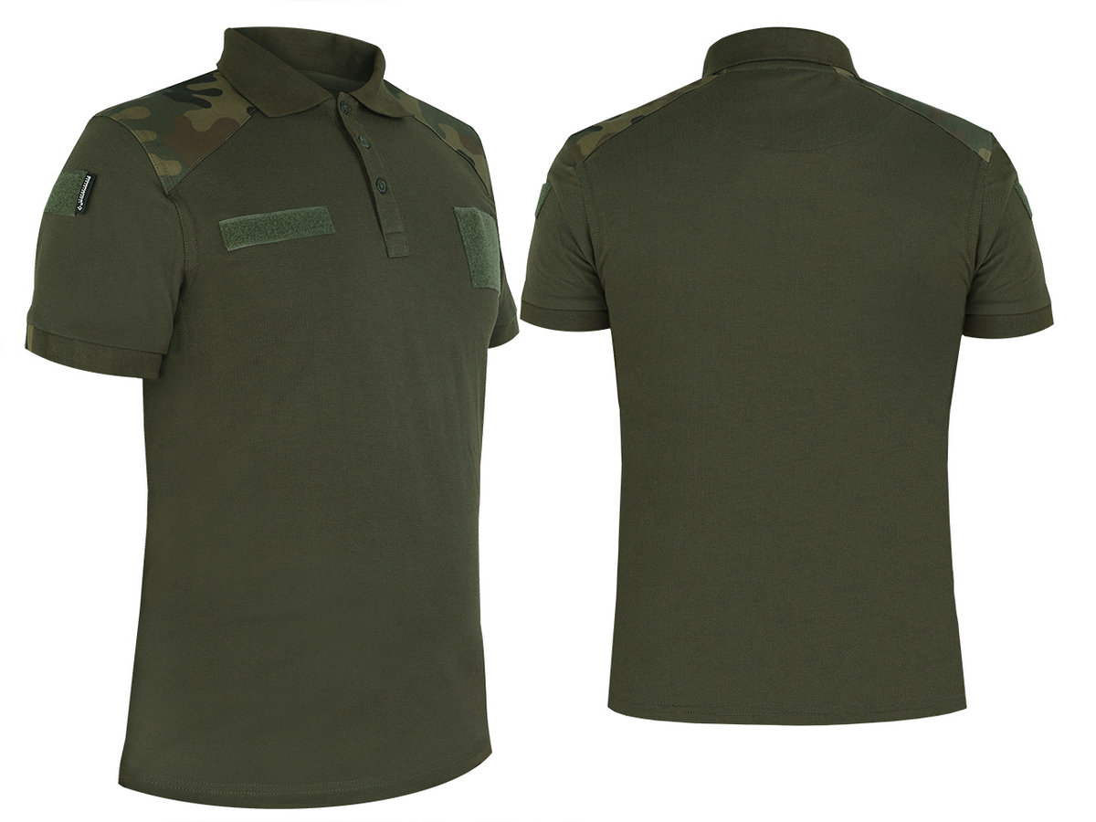 Dominator, Koszulka Polo Męska Wojskowa, Wzorowana na WZ. 304A/MON, Wz.93, Oliwkowy, XXL