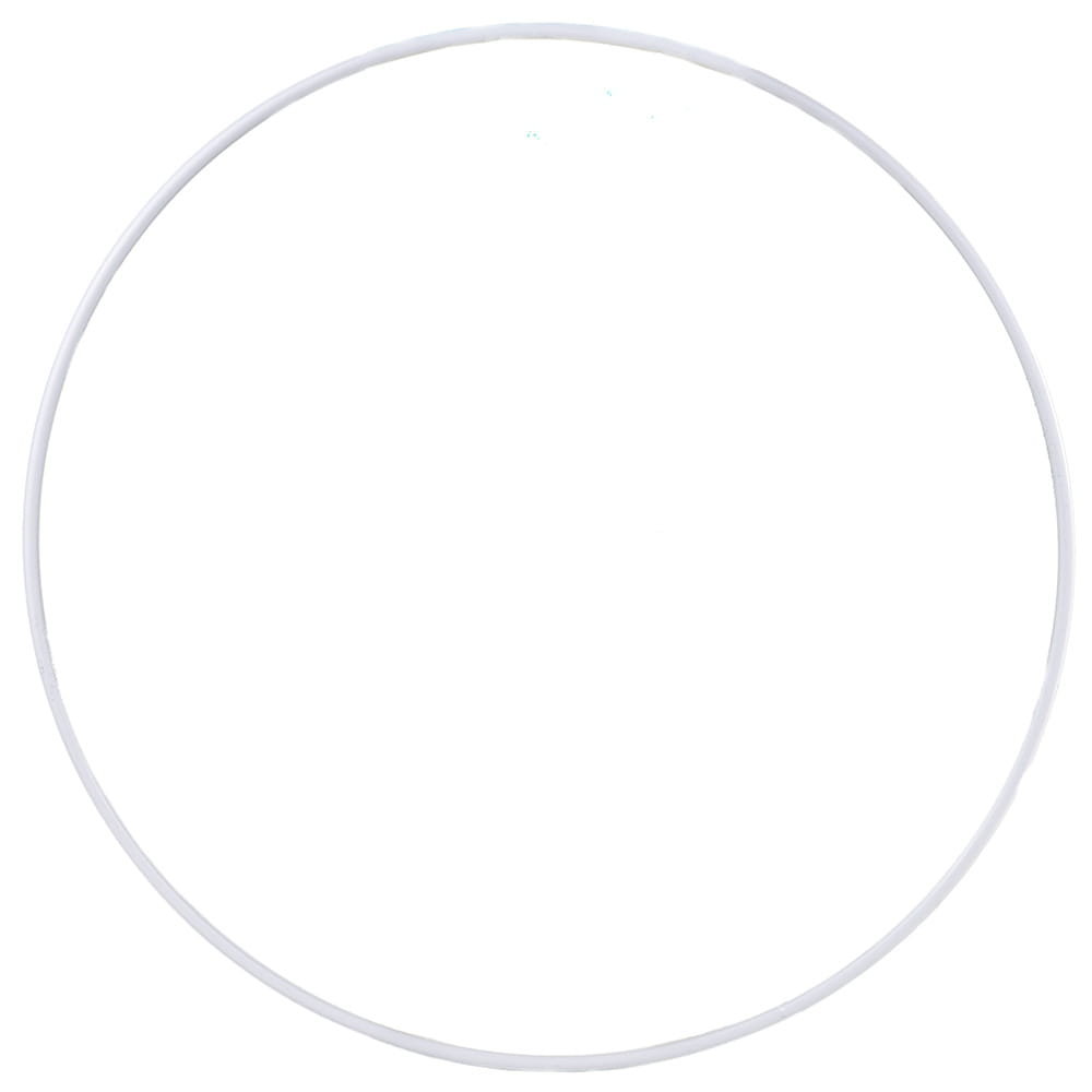 [000103] Obręcz metalowa baza do łapacza snów 20cm biała