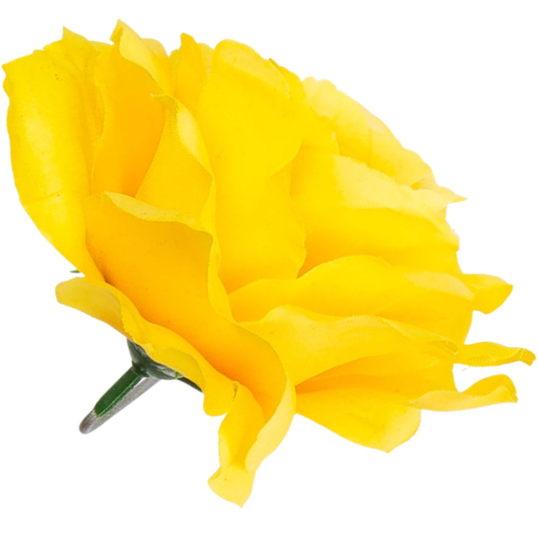 [w04020] Róża główka 13cm żółta