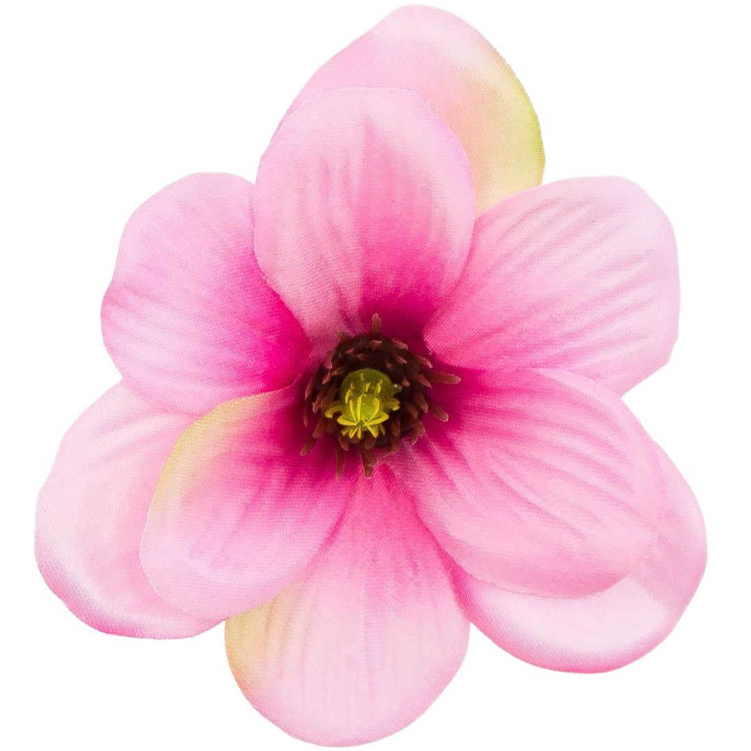 [w10009] Główka kwiatowa magnolia 11cm różowa 12szt
