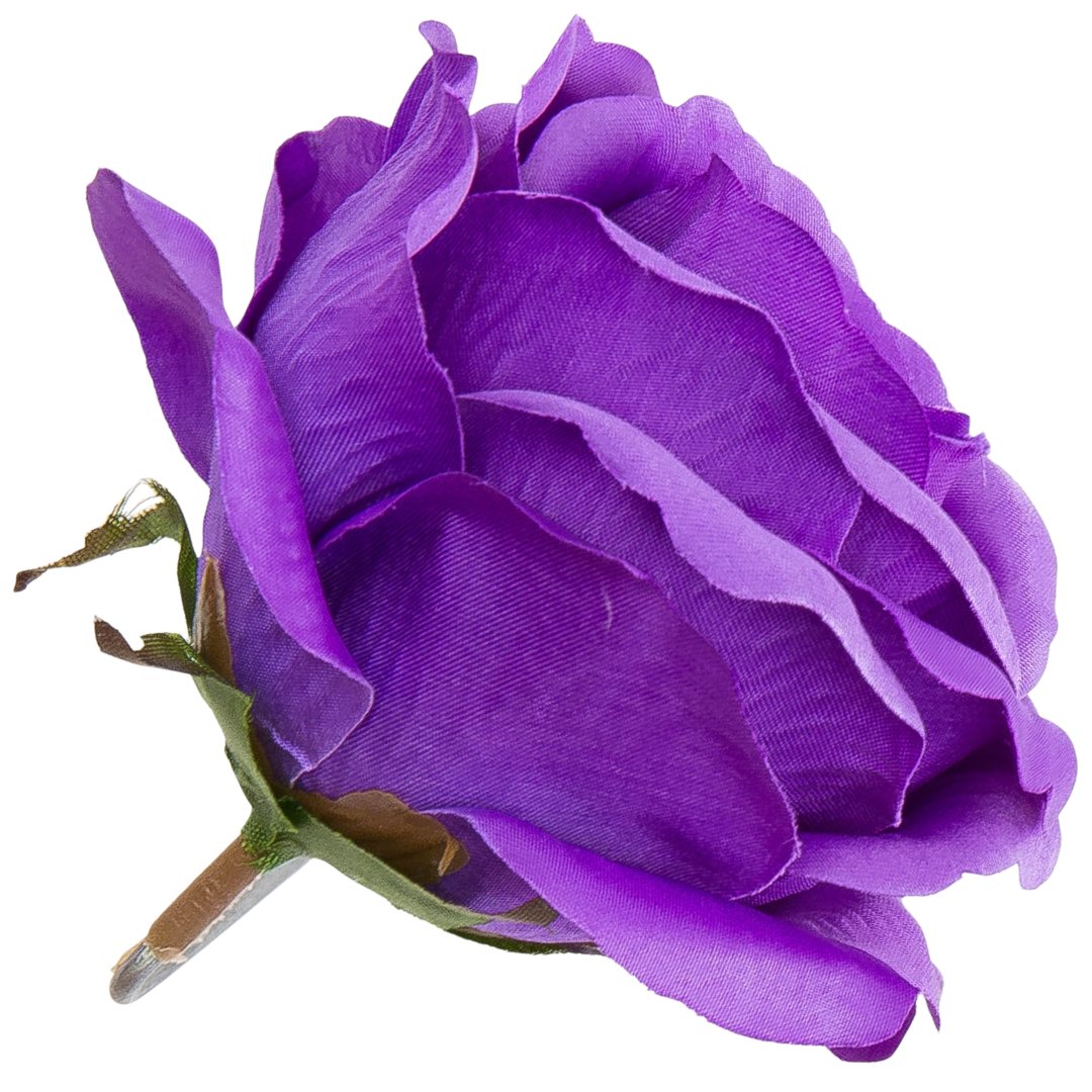 [w04213] Róża główka 9cm fioletowa