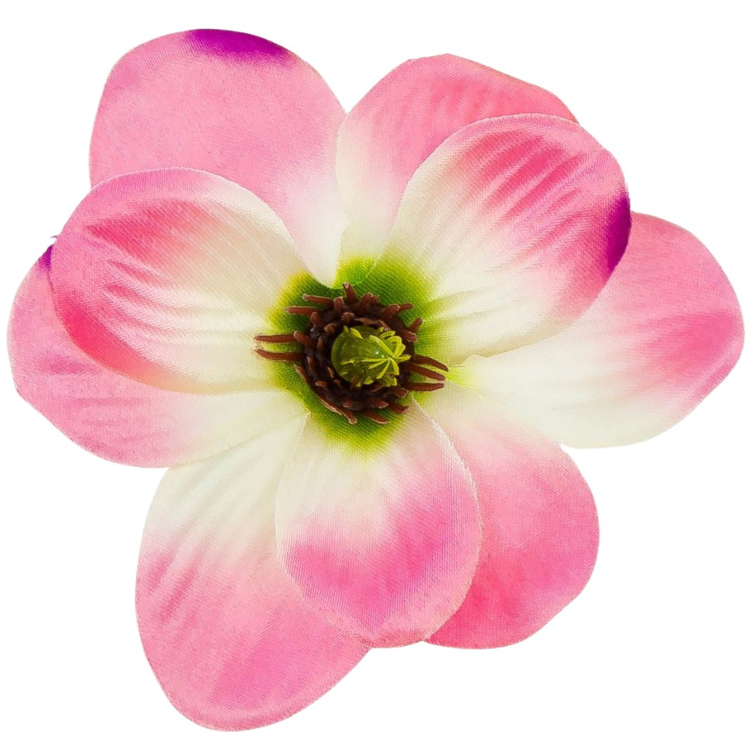 [w10008] Główka kwiatowa magnolia 11cm cukierkowa cieniowana 12szt