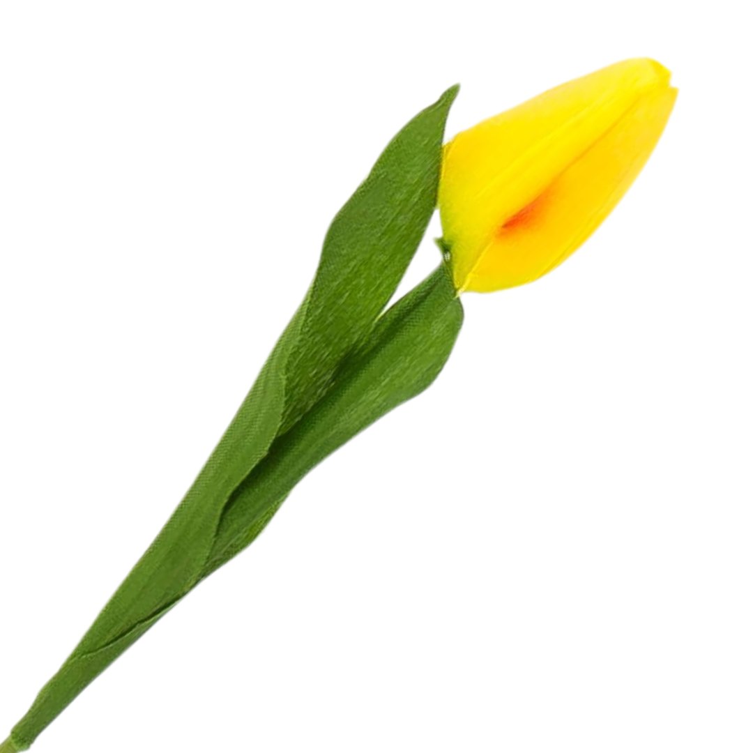 [w04034] Tulipan na gałązce 50cm żółty