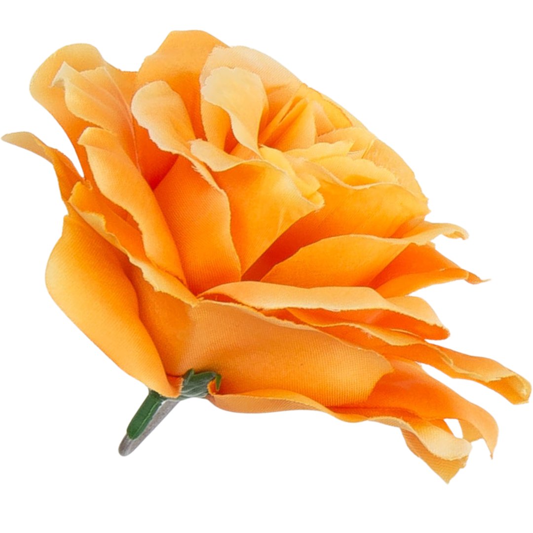[w04306] Róża główka 13cm blado-pomarańczowa