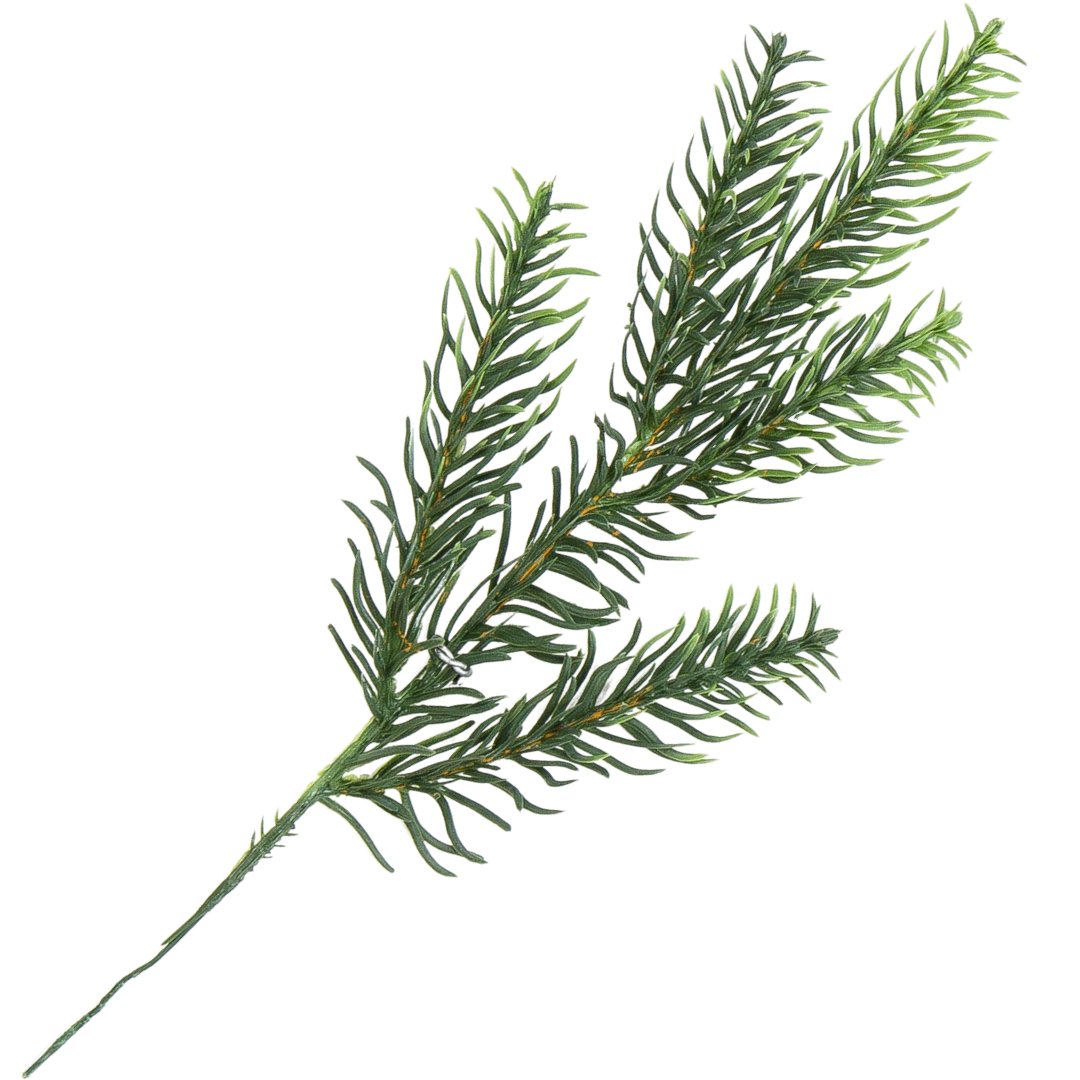 [6801003] Gałązka ozdobna świerk zielona 27cm