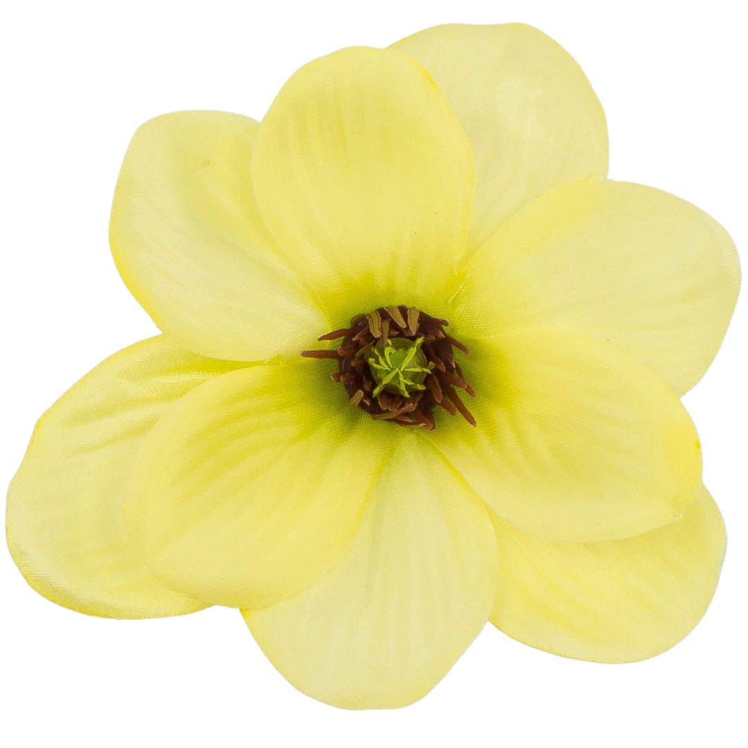 [w10005] Główka kwiatowa magnolia 11cm żółta 12szt