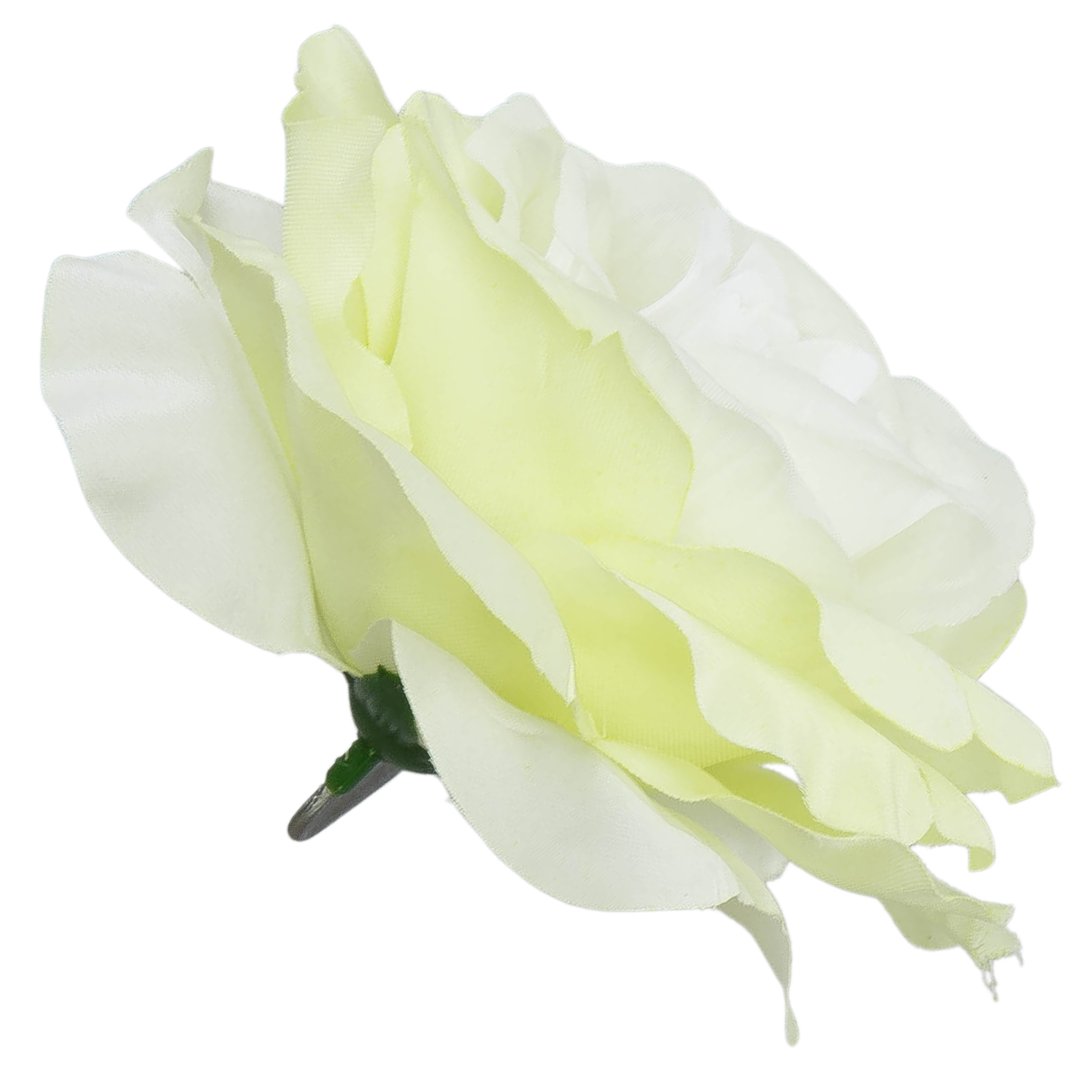 [w04156] Róża główka 13cm kremowa