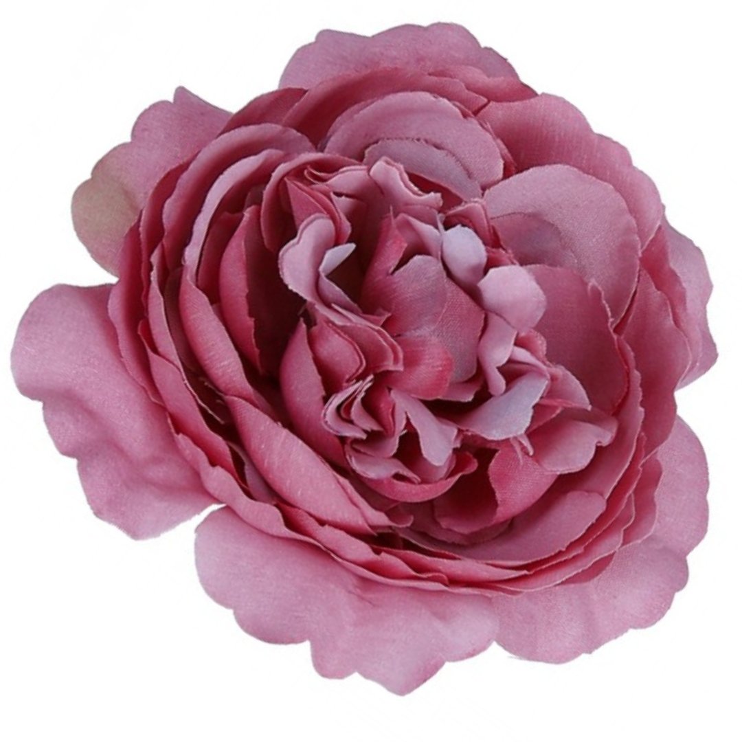 [w04105] Róża kameliowa główka 8cm różowo-fioletowa