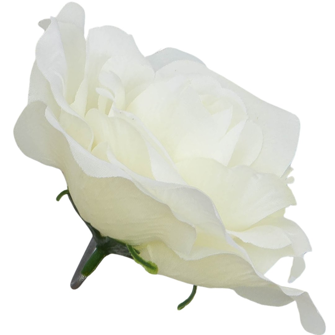 [w04292] Róża główka 12cm kremowa